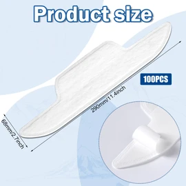 Janmercy 100 Pcs Hat Sweat Liner Shields Absorbing Pad Prevents Stains Protector Bands for Baseball Golf Cap Men Women