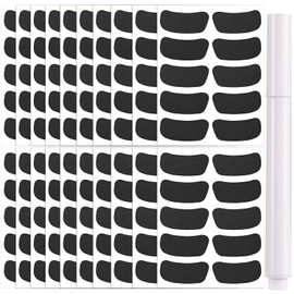 200 Pairs Sports Eye Black Stickers for Kids,Eye Strips Sports Eye Stickers Breathable Eye Strips for Baseball Football Softball Lacrosse Fans on Game Day,with 1 White Pencil