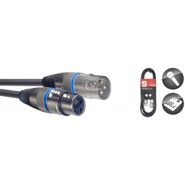 Stagg SMC10 10 m XLR Female to XLR Male Microphone Cable Blue