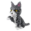 Balody Cat giving the paw. Nanoblocks assembly kit. 1300 pieces