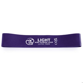 Fitness-Mad Latex Free Mini Resistance Band | Elastic Exercise Loop in 3 Different Resistance Levels | Great for Strength Training, Therapy & Rehab | Single Looped Band or Set of 3, 31cm