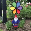 In the Breeze 2697, Gnome with 10 Inch Rainbow Flower
