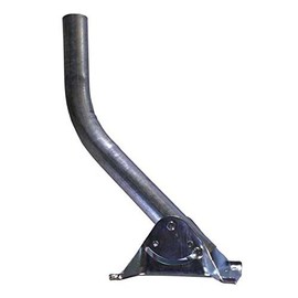 18 Inch J Mount 1.66 O.D Satellite Dish Offset Zinc Coated J Mount Satellite Dish With Adjustable Base Plate HDTV Satellite Dish Wall Roof J Pipe 18" Universal Outdoor Off-Air Aerial Support