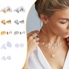 Mayoii 200 Pcs and 590 Pcs Earring Backs,Soft Transparent Earring