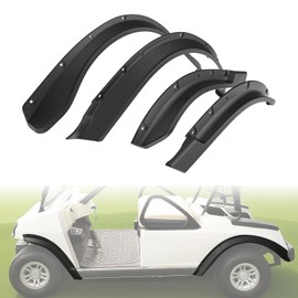 CYOOYC Fender Flares for Club Car DS 1993-2025 Golf Carts 4PCS Combined Front and Rear Mud Guards with Hardware, PP Material, 4PCS