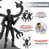 Already Assembled T13 Action Figure Accessories,Dummy 13 T13 Multi-Jointed Movable,for
