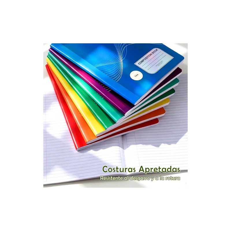 Libreta College Profesional Cuadernos Cosido 100 Hojas -8pz