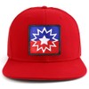 Armycrew Juneteenth Freedom Day Square Embroidered Patch Flatbill Mesh Snapback
