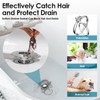 Bathtub Drain Stopper, gliship Upgraded Pop Up Tub Drain Hair