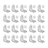 20Pcs Stainless Steel L Brackets - 20mm Right Angle Corner