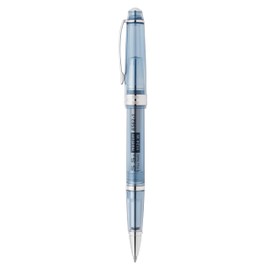 Cross Bailey Light Translucent Ballpoint Pen Refill 8562-1 Black, Line Width M - Medium, Indelible, Cap Model, Premium Gift Packaging, Translucent Navy Blue/Chrome