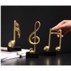 E-isata 3pcs Musical Sculptures Music Note Figurine Statue Decorative Ornaments