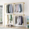 IronJiaZu Gold Wall Clothing Rack Wall Mount clothes Rack,Heavy Duty
