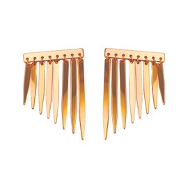 18K Gold Dangle Earrings Statement Earrings For Women Tassel Earrings (With Gift Bag) (Dangle Earrings Statement Earrings)