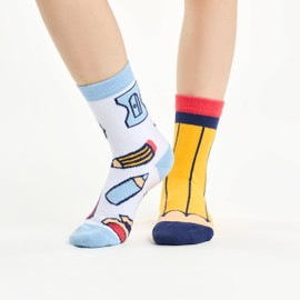 Dedoles Funny children's socks for boys and girls made of cotton., Pencil.