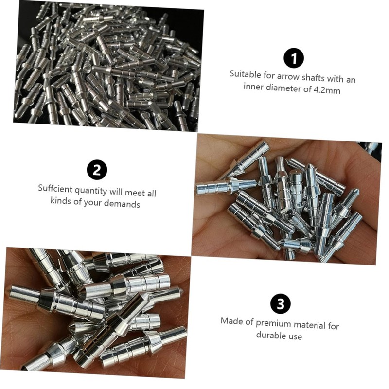 Kisangel 40pcs Aluminum Arrow Arrow Tails Accessories for Enhanced Archery