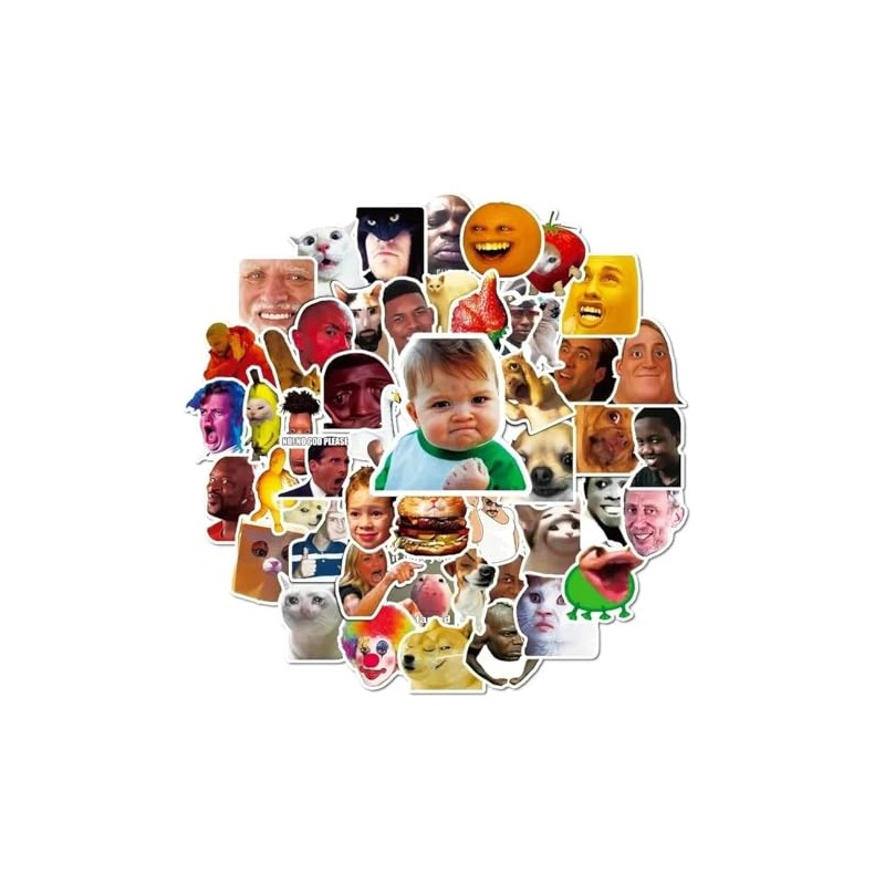 FRANKdesigns Funny Sticker Pack (Face Memes)