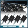 TUCKBOLD 4pcs M8 Anti Vibration Rubber Isolator Mount 30x40mm for