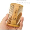 Striking Viking Wooden Beard Comb & Brown Carry Case -