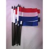 Netherlands Flag 4'' x 6'' black stick - Dutch flags