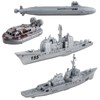 deAO Aircraft Carrier Toy Army Men with Scale Model Warplanes
