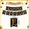 Happy New Year Party Supplies 2025-1pcs Gold Glitter Happy New