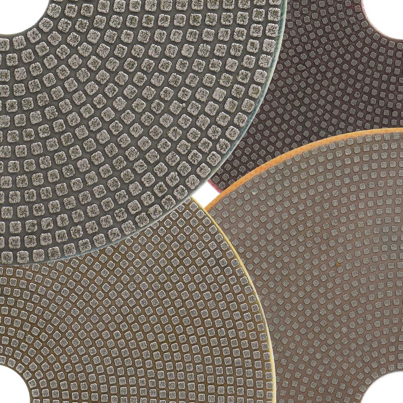 HOMESOM 4" Electroplated Diamond Polishing Pads,Diamond Surface Grinding for Tile