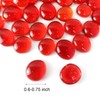 HappyFiller Red Flat Marbles 1 Pound for Vase Filler,Aquarium Fish