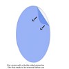 Clear Oval Shaped Acrylic PLEXIGLASS 1/8" X 11" X 22"