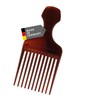 TITANIA Afro Comb (Brown) | Comb for Afro Hair |