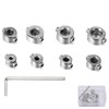 9-Piece Depth Stop Rings Set, Drill Depth Limiter, Limit the