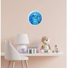 CreaDesign WU-30-1128 Dolphin Wall Clock for Children's Room, Silent Movement