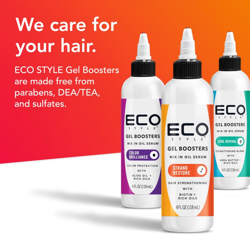 Eco Style Gel Para Cabello Gel Booster Strand Restore