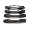 CYAuto Chrome Carbon Fiber Gloss Black Exterior Door Handle Cover