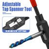 Mesee Adjustable Tap Wrench Plastic Dipped Handle Thread Tap Holder