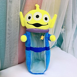 Transparent Plush Pencil Bags Cute Shape Cartoon Large Capacity Storage Bag for Students Kids Type4