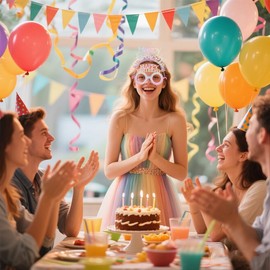 Happy Birthday Headband Party Favor Birthday Eyeglasses for All Bday Hair Accessories Supplies Bday Hairband for Women Girls Birth Day Hair Band Hoop Decorations Birth Day Costume Headwear Eye Wear