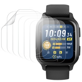 6 Pack Screen Protectors for Garmin Venu Sq 2/ Sq 2 Music, Soft TPU Screen Film, HD Clear, Full Coverage, Scratch Resistant,Protector de Pantalla