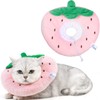 ANWA Adjustable Cat Cone Collar - Soft, Cute Recovery Collar