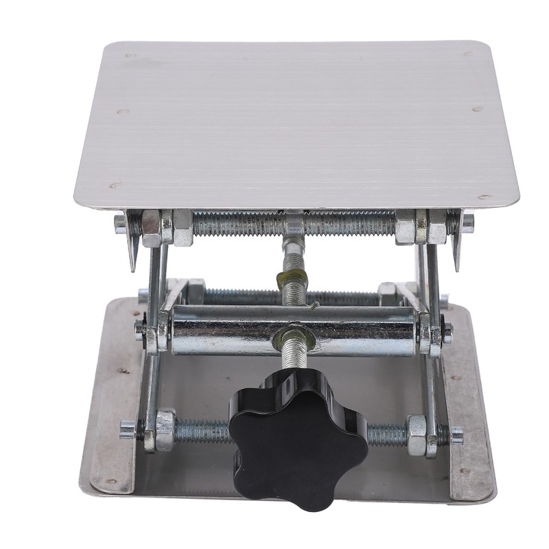 Small Stainless Steel Lifting Platform Manual Miniature Lift Stand Table
