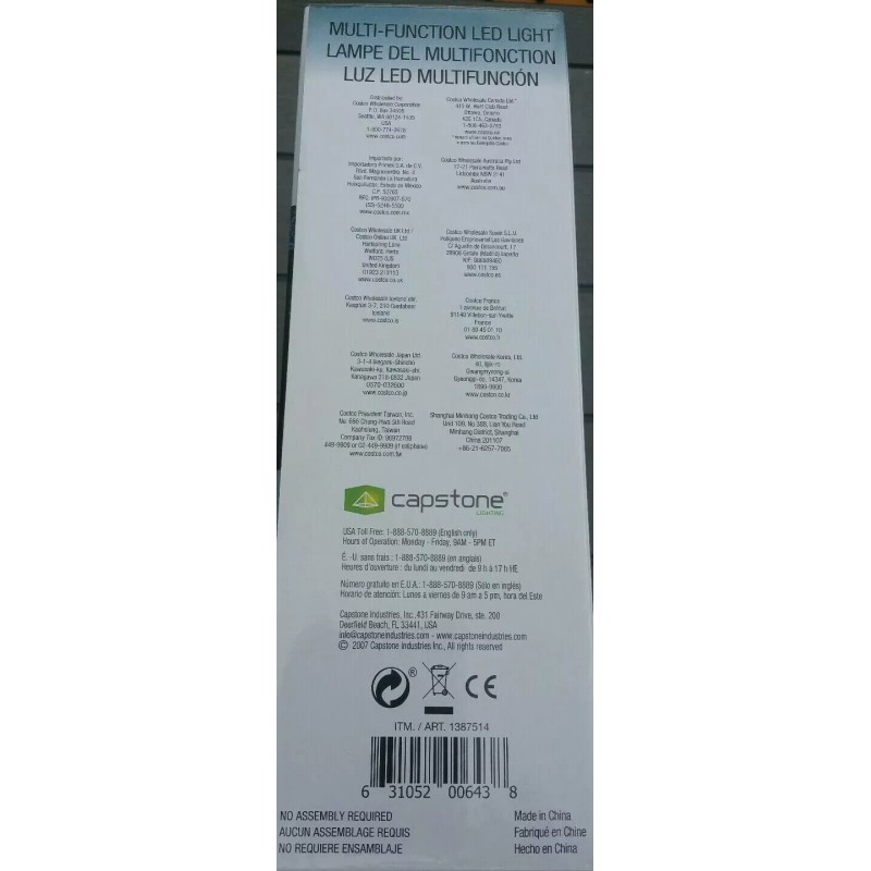 Capstone multi- function LED lights (task lamp, lantern, spotlight)