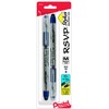 Pentel Rsvp Stylus Ballpoint Pen, Medium Line, Blue Ink, Pack