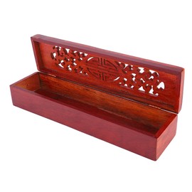 Zerodis Incense Box Vietnam Nanmu Lying Incense Burner Assorted Vietnam Nanmu Chopstick Box Holder (Double Happiness)