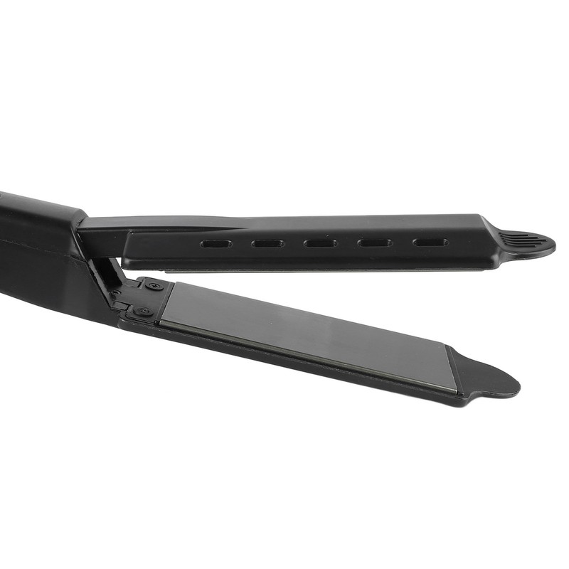 Hair Straightener Wide Steam Flat 4 Level Adjustable Temperature Black