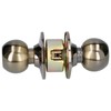 Lock Prolok 18POP Pomo cilíndrico bola función baño, latón antiguo,