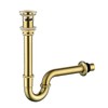 Heixutas Thickened Brass P Trap Set: 1-1/4 P Trap with