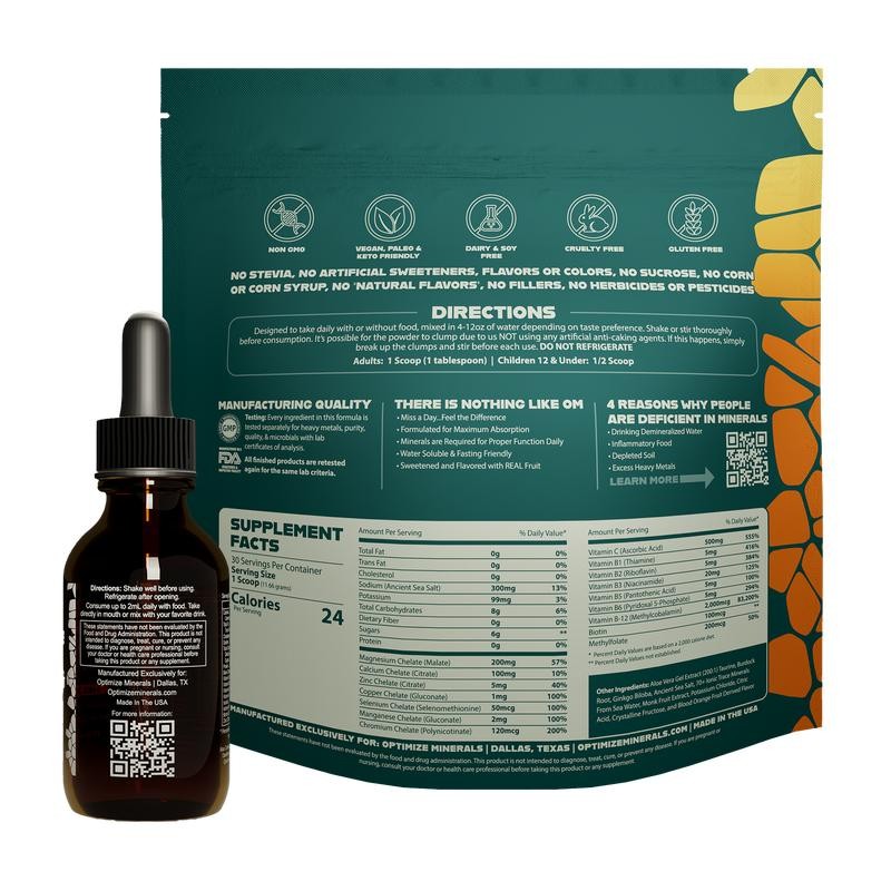 OPTIMIZE MINERALS AND VITAMINZ BUNDLE™️:_30 Day Supply_Mixed Berry