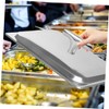 Mikinona 2pcs Stainless Steel Buffet Tray Handle Replacement for Buffet