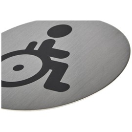 Durable Sign Plate, Toilet/Lavatory (WC Disabled)
