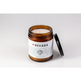 Nevada State Candle - Rambling Caravan - Soy/Coconut Wax, Cotton Wick, Phthalate Free (7oz) - Fraser Fir
